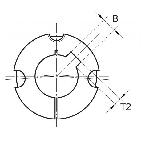 Moyeu amovible type 1108 - Ø Arbre 18mm