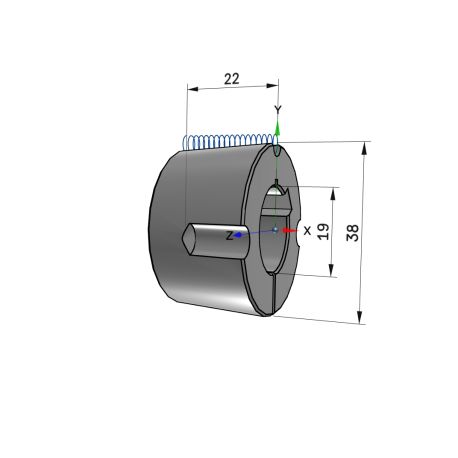 Moyeu amovible type 1108 - Ø Arbre 19mm