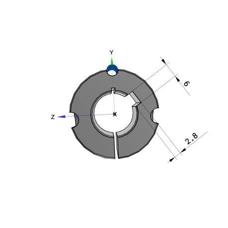 Moyeu amovible type 1108 - Ø Arbre 19mm