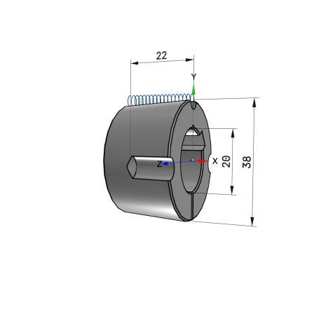 Moyeu amovible type 1108 - Ø Arbre 20mm