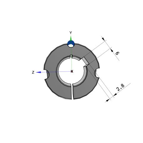 Moyeu amovible type 1108 - Ø Arbre 20mm