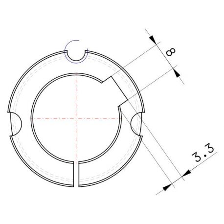 Moyeu amovible type 1108 - Ø Arbre 24mm
