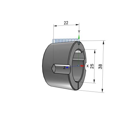 Moyeu amovible type 1108 - Ø Arbre 25mm