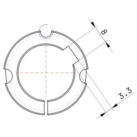 Moyeu amovible type 1108 - Ø Arbre 25mm