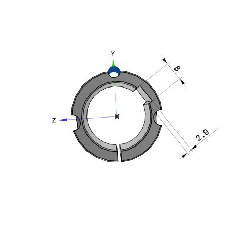 Moyeu amovible type 1108 - Ø Arbre 28mm