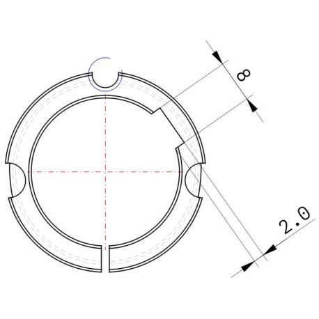 Moyeu amovible type 1108 - Ø Arbre 28mm