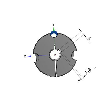 Moyeu amovible type 1210 - Ø Arbre 12mm