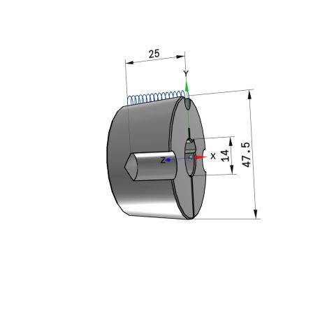 Moyeu amovible type 1210 - Ø Arbre 14mm