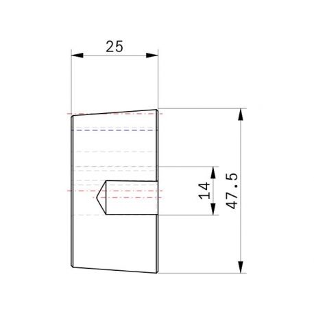 Moyeu amovible type 1210 - Ø Arbre 14mm