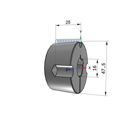 Moyeu amovible type 1210 - Ø Arbre 16mm