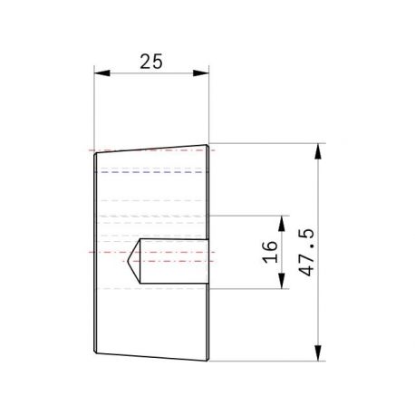 Moyeu amovible type 1210 - Ø Arbre 16mm
