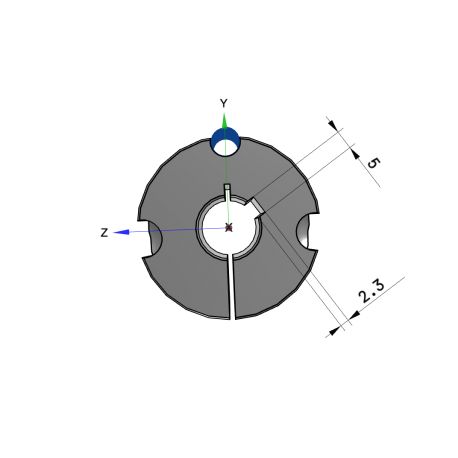 Moyeu amovible type 1210 - Ø Arbre 16mm