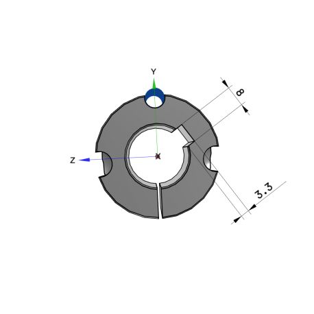 Moyeu amovible type 1210 - Ø Arbre 24mm