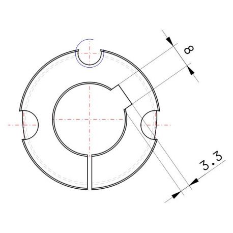 Moyeu amovible type 1210 - Ø Arbre 24mm