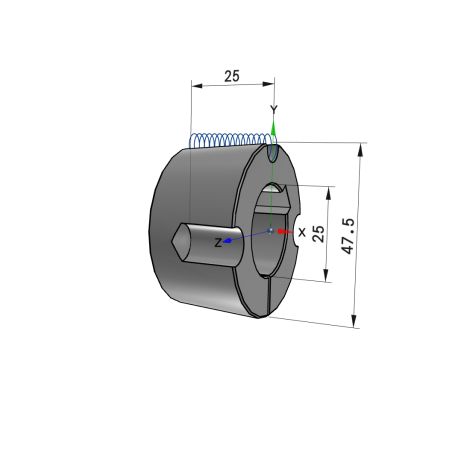 Moyeu amovible type 1210 - Ø Arbre 25mm