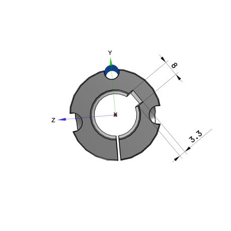 Moyeu amovible type 1210 - Ø Arbre 25mm