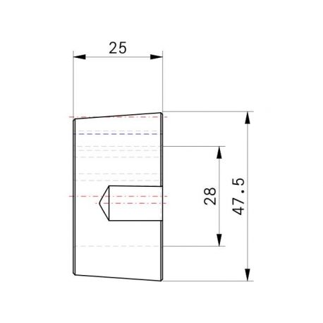 Moyeu amovible type 1210 - Ø Arbre 28mm