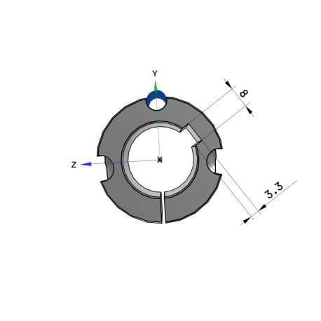 Moyeu amovible type 1210 - Ø Arbre 28mm