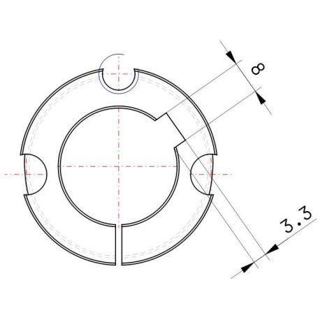 Moyeu amovible type 1210 - Ø Arbre 28mm