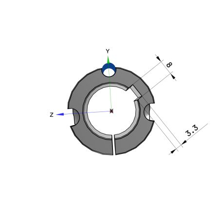 Moyeu amovible type 1210 - Ø Arbre 30mm