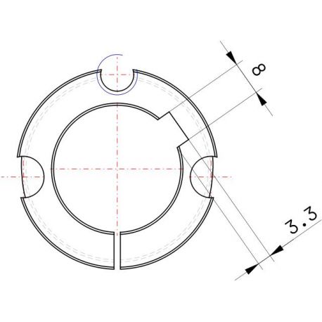 Moyeu amovible type 1210 - Ø Arbre 30mm