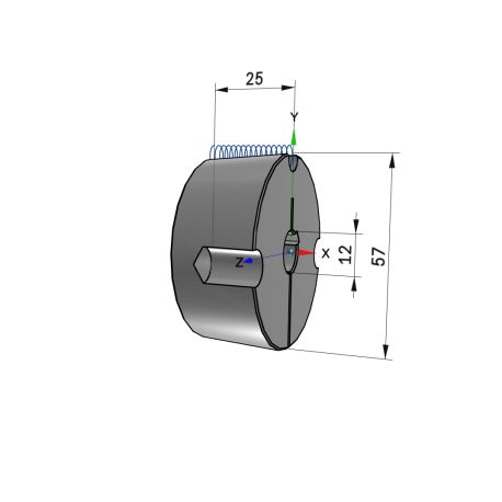 Moyeu amovible type 1610 - Ø Arbre 12mm