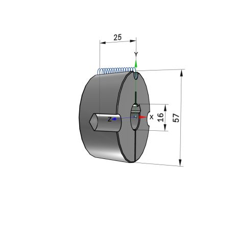 Moyeu amovible type 1610 - Ø Arbre 16mm