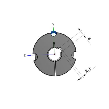 Moyeu amovible type 1610 - Ø Arbre 18mm