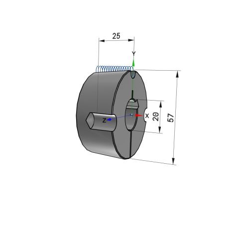 Moyeu amovible type 1610 - Ø Arbre 20mm