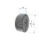 Moyeu amovible type 1610 - Ø Arbre 20mm