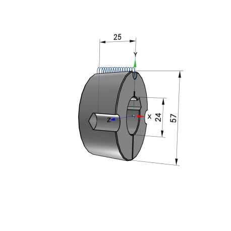 Moyeu amovible type 1610 - Ø Arbre 24mm
