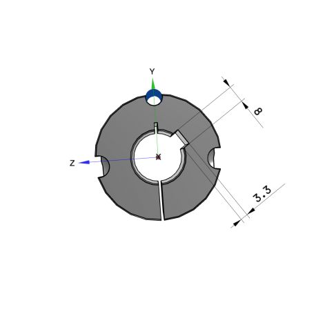 Moyeu amovible type 1610 - Ø Arbre 24mm
