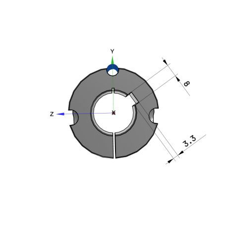 Moyeu amovible type 1610 - Ø Arbre 28mm