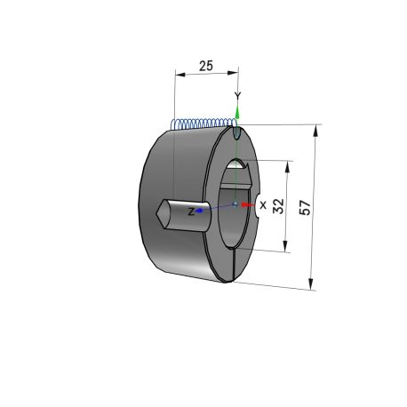 Moyeu amovible type 1610 - Ø Arbre 32mm