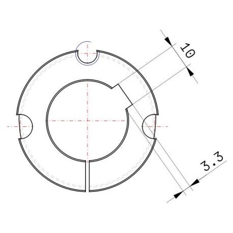 Moyeu amovible type 1610 - Ø Arbre 32mm