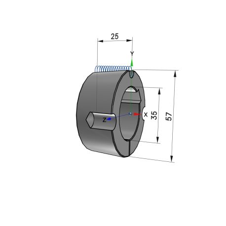 Moyeu amovible type 1610 - Ø Arbre 35mm