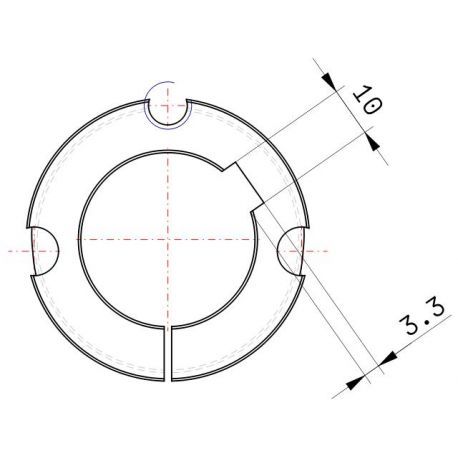Moyeu amovible type 1610 - Ø Arbre 35mm