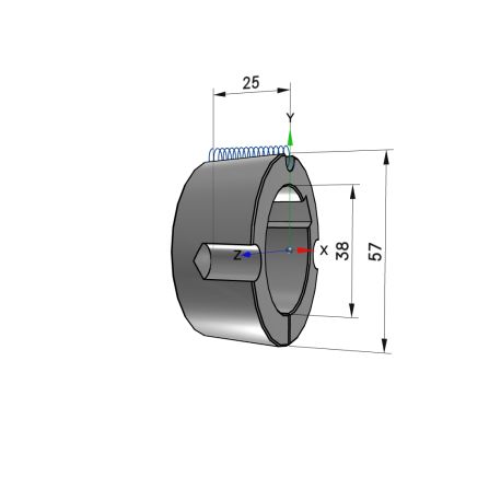 Moyeu amovible type 1610 - Ø Arbre 38mm