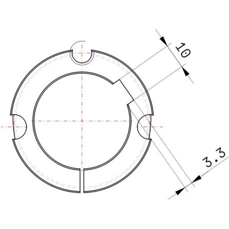 Moyeu amovible type 1610 - Ø Arbre 38mm