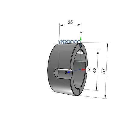 Moyeu amovible type 1610 - Ø Arbre 42mm