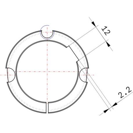Moyeu amovible type 1610 - Ø Arbre 42mm