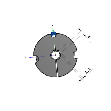 Moyeu amovible type 1615 - Ø Arbre 12mm