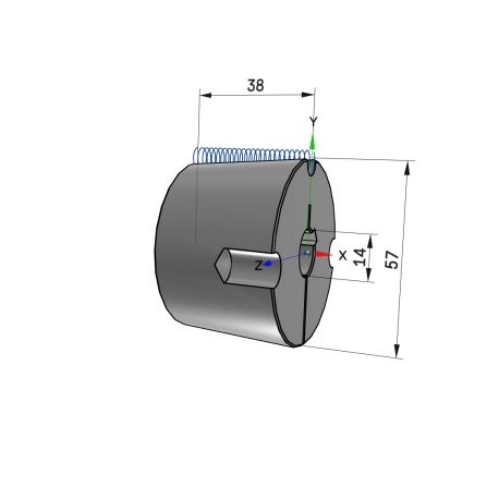 Moyeu amovible type 1615 - Ø Arbre 14mm