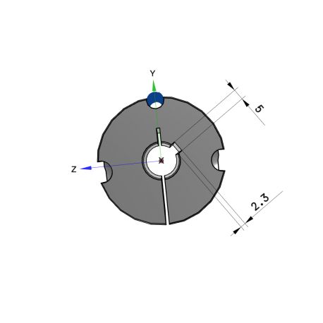 Moyeu amovible type 1615 - Ø Arbre 16mm