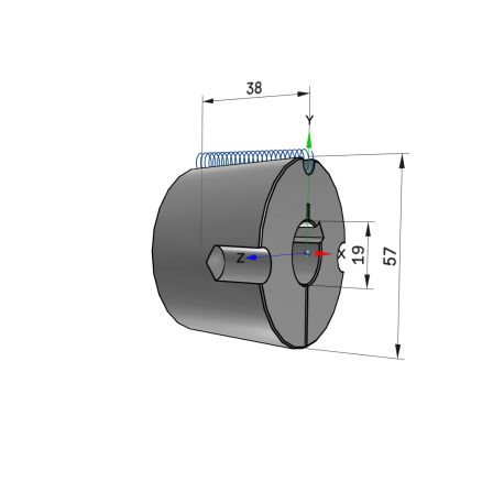 Moyeu amovible type 1615 - Ø Arbre 19mm