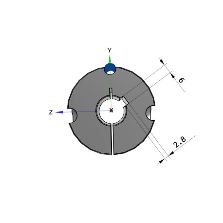 Moyeu amovible type 1615 - Ø Arbre 19mm
