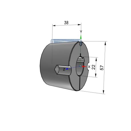 Moyeu amovible type 1615 - Ø Arbre 22mm