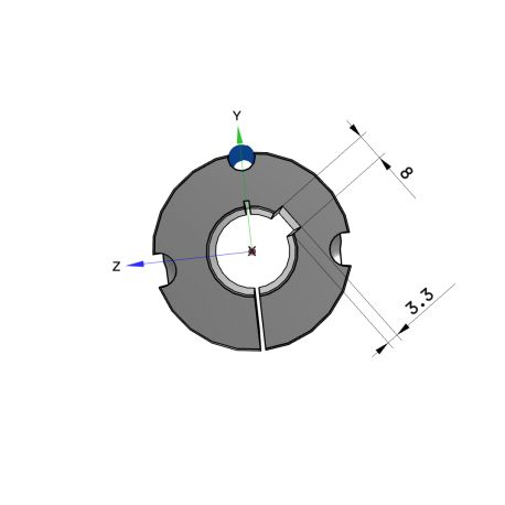 Moyeu amovible type 1615 - Ø Arbre 25mm