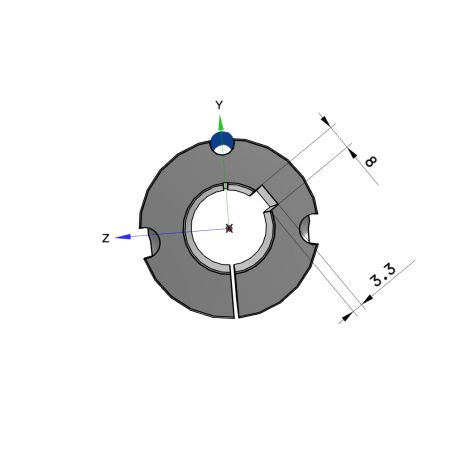 Moyeu amovible type 1615 - Ø Arbre 28mm