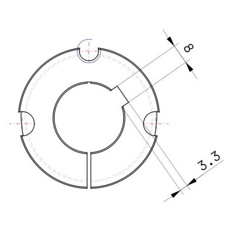 Moyeu amovible type 1615 - Ø Arbre 28mm